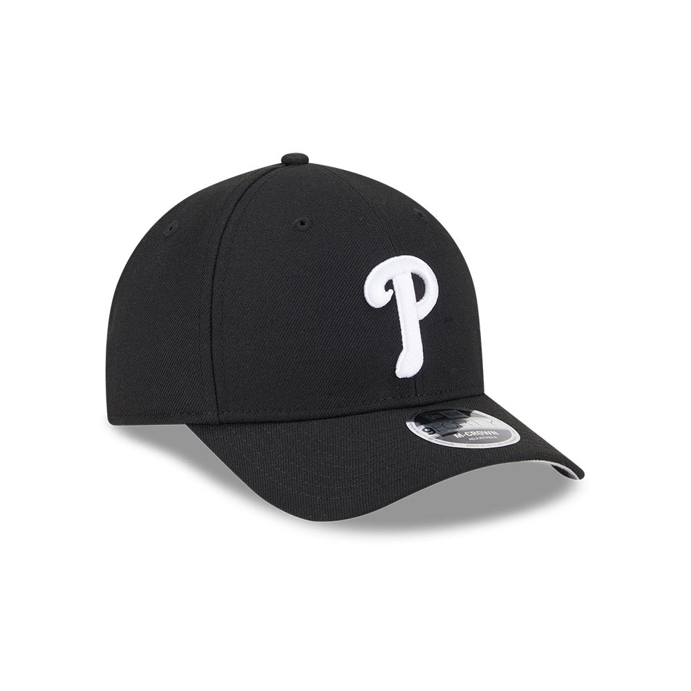 Philadelphia Phillies New Era Black/White 9FORTY M-Crown Adjustable Hat、mySite、vikingsvslions