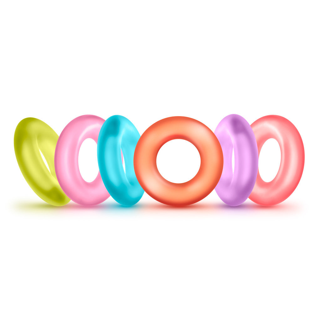 Play With Me By Blush® | King of the Ring: Assorted Penis Rings (6-Pack)、mySite、bottomscart