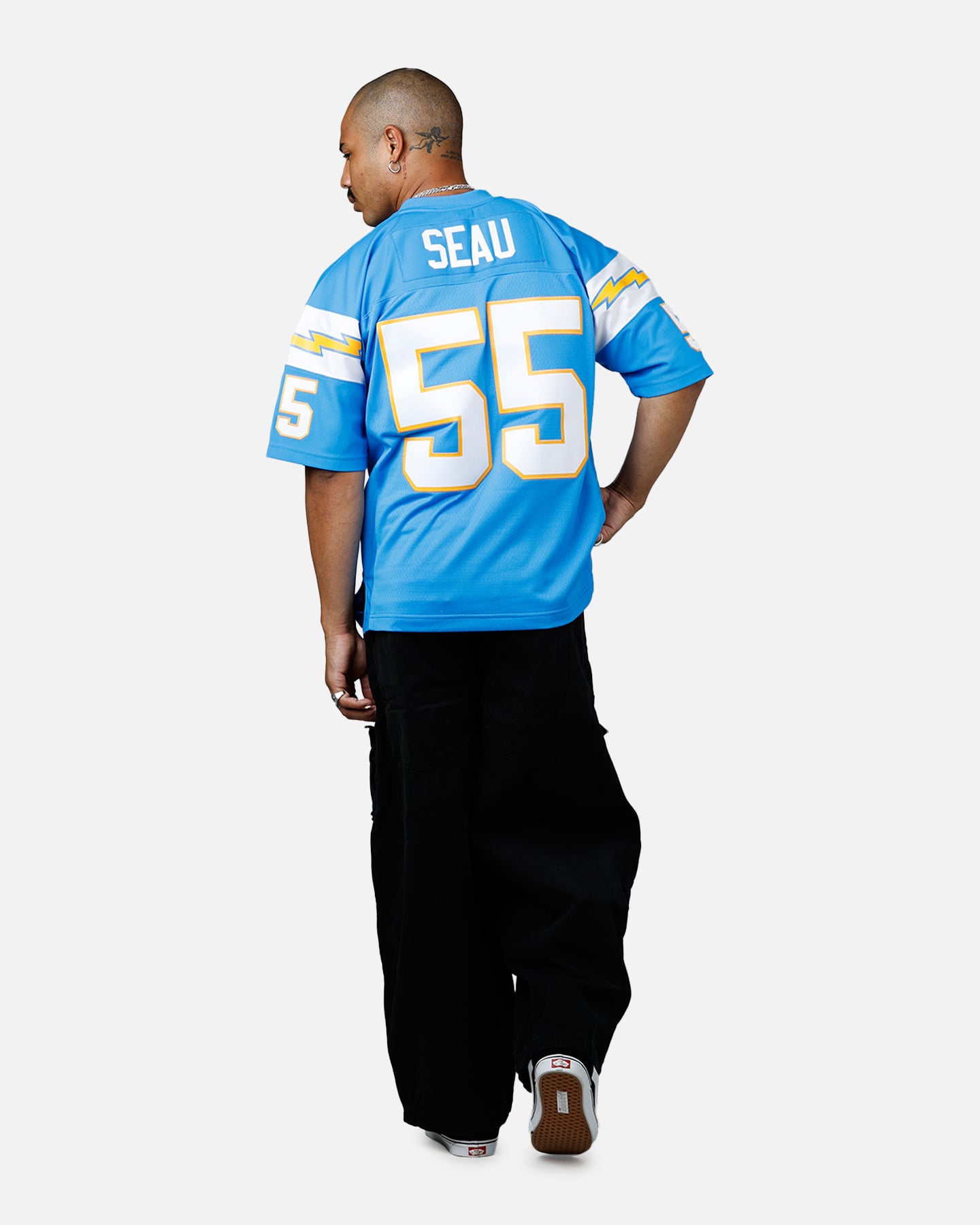 Mitchell & Ness Los Angeles Chargers Junior Seau #55 Legacy Jersey Powder Blue、mySite、zt4zffjzw