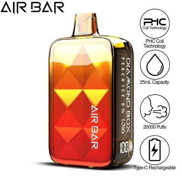 Air Bar Diamond Box 20000 Puffs Rechargeable Vape 25mL、mySite、zt4zffjzw