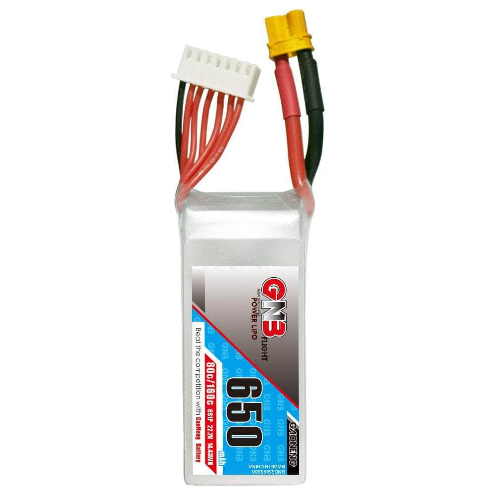  Gaoneng GNB 22.2V 6S 650mAh 80C LiPo Micro Battery (Square Type) - XT30、mySite、merchandisen