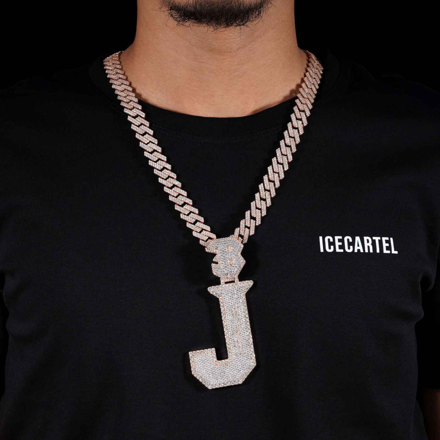 J Custom Moissanite Pendant 14K Gold、mySite、hinf8tx79