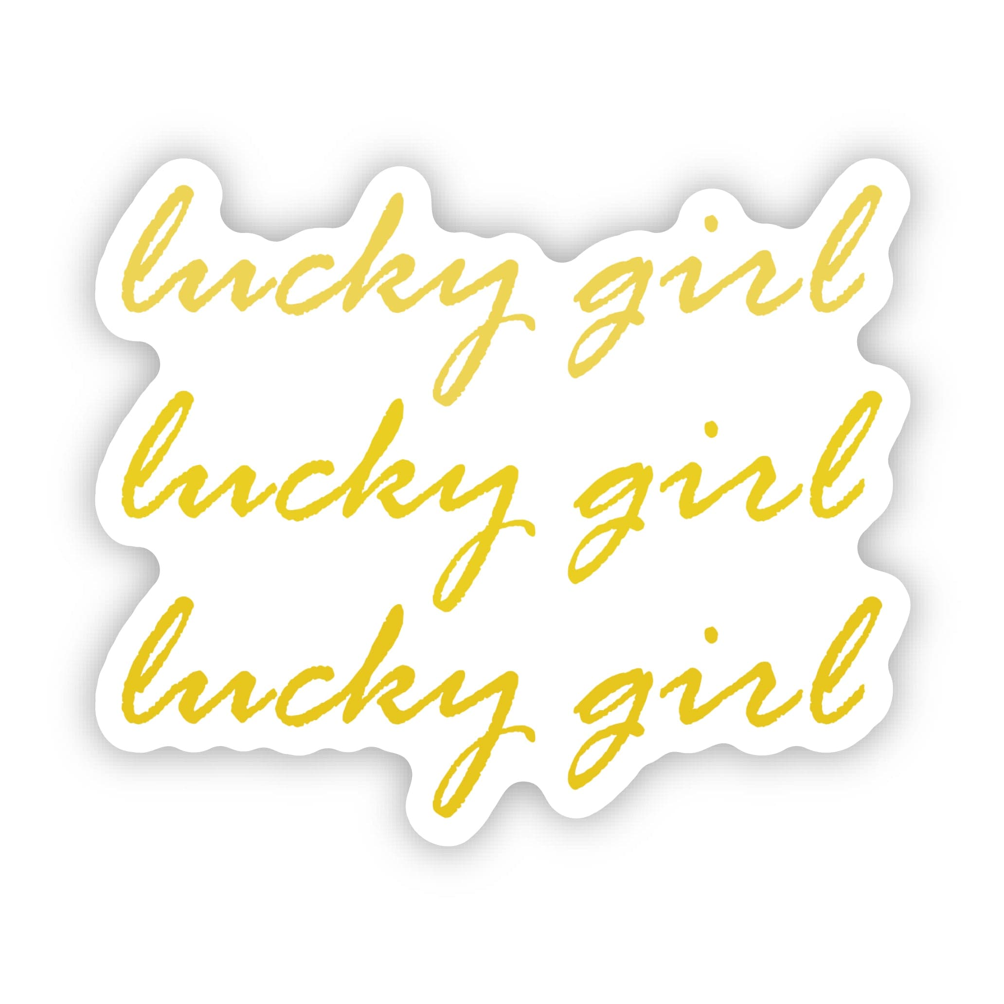  Lucky Girl Text Stack Sticker、mySite、ghnorth