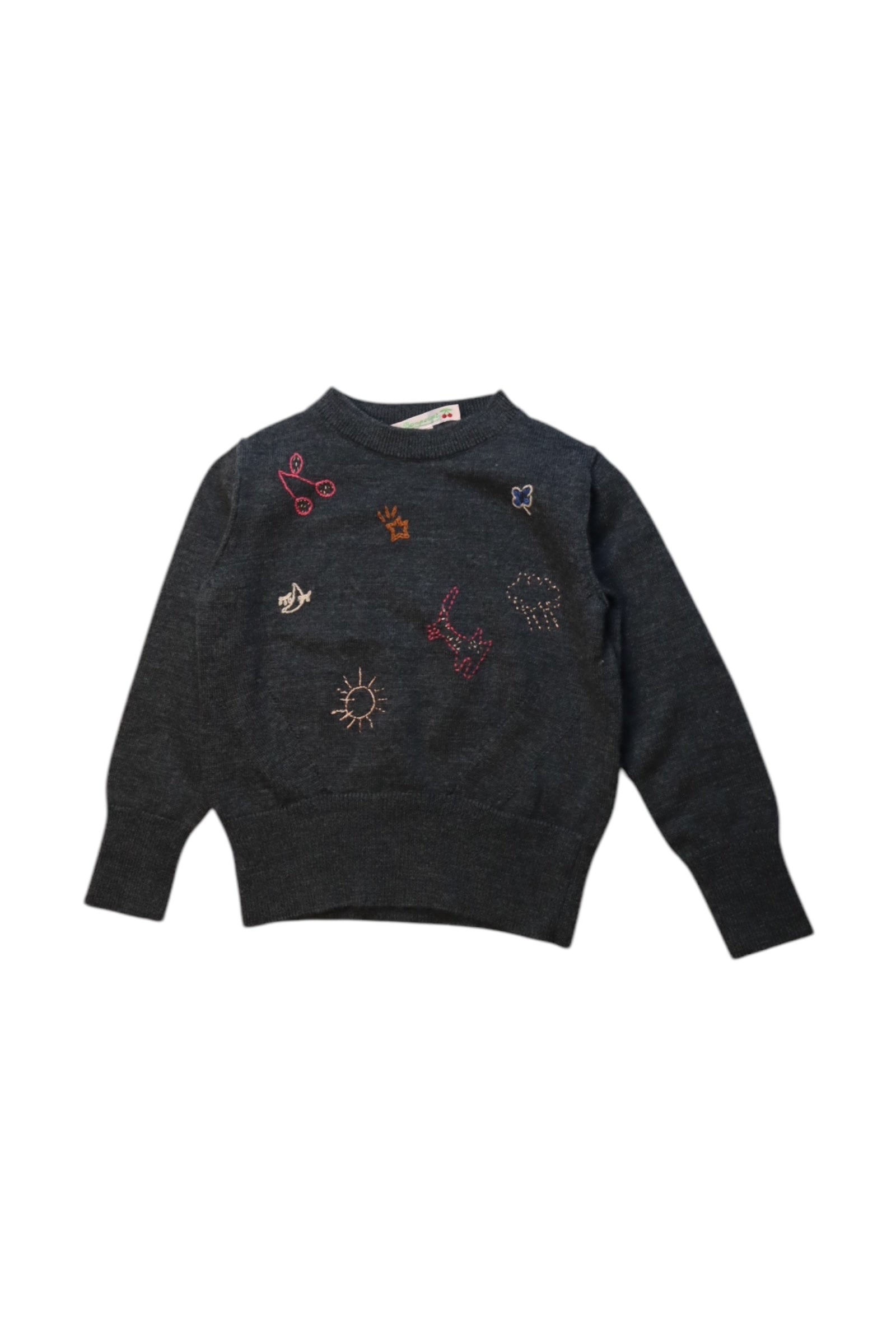 Bonpoint Embroidered Knit Sweater 4T、mySite、g9winljtr