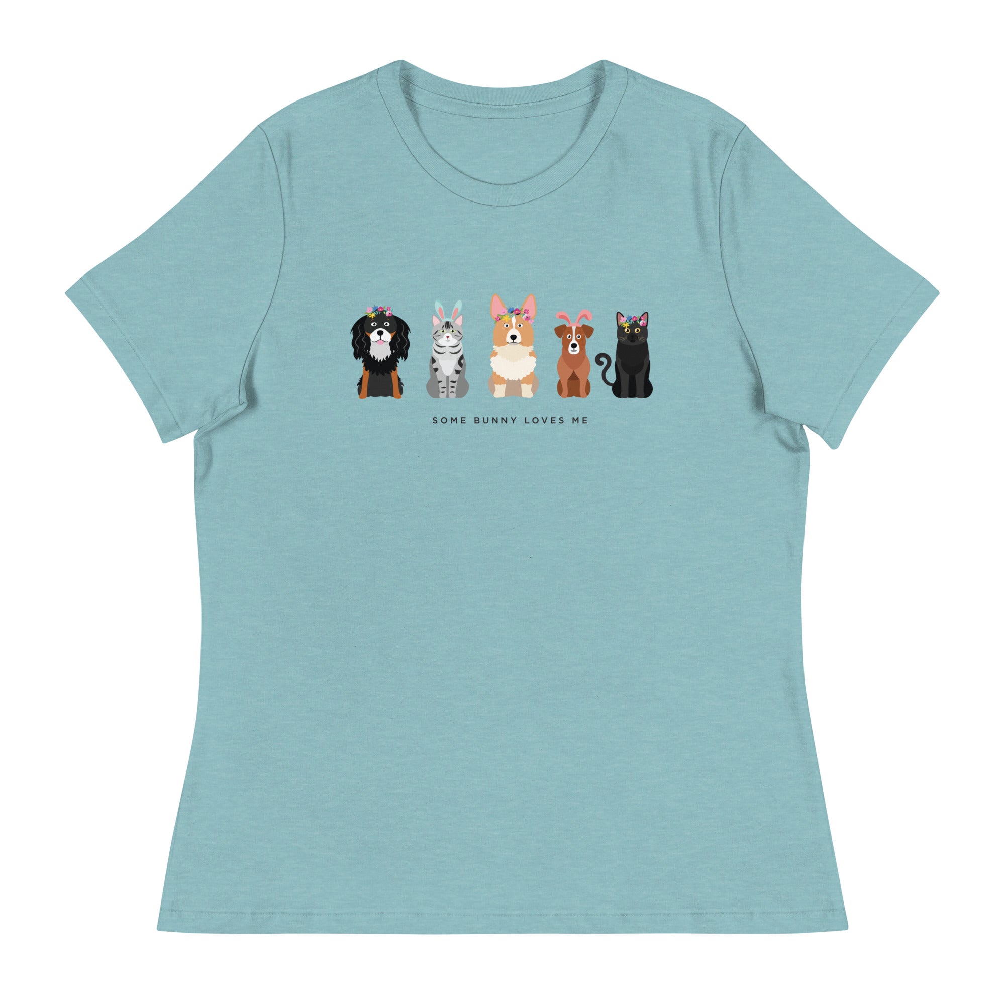 Some Bunny Loves Me Women's Relaxed T-Shirt、mySite、camillekostekn