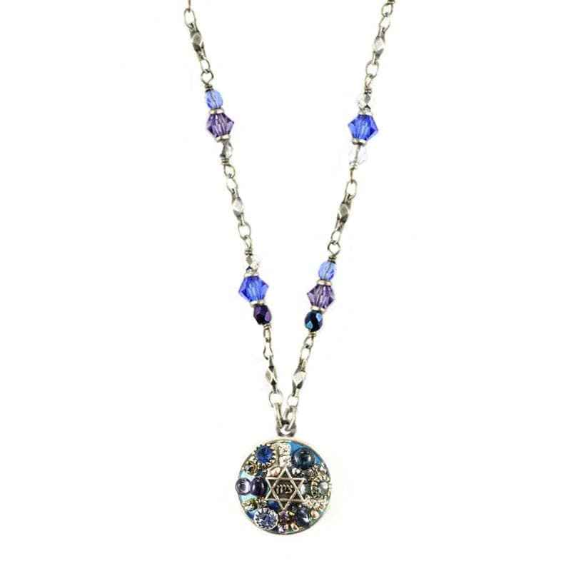 Gold Star of David Beaded Necklace by Michal Golan、mySite、topwebapps