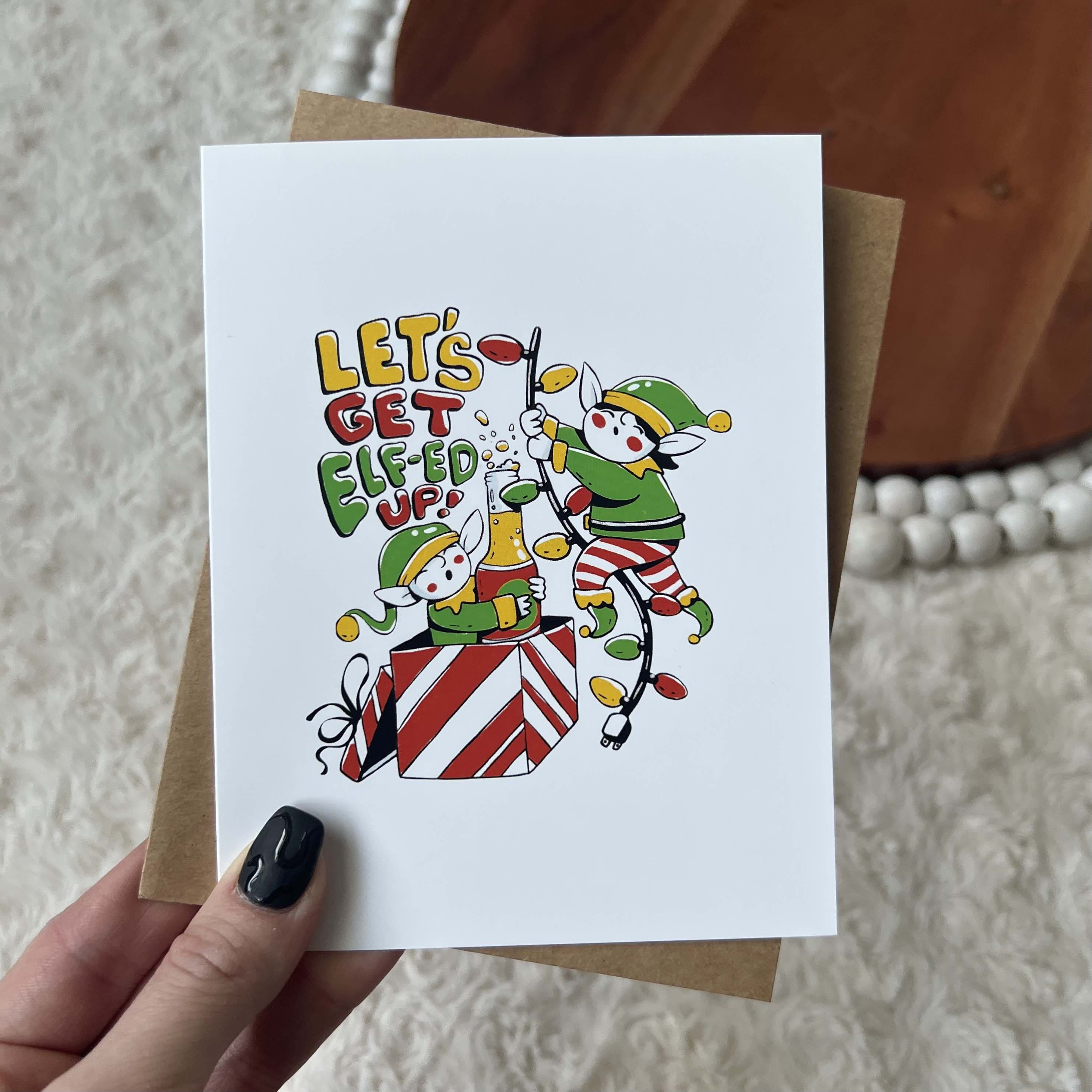  Let's Get Elf-ed Up Holiday Greeting Card、mySite、ghnorth
