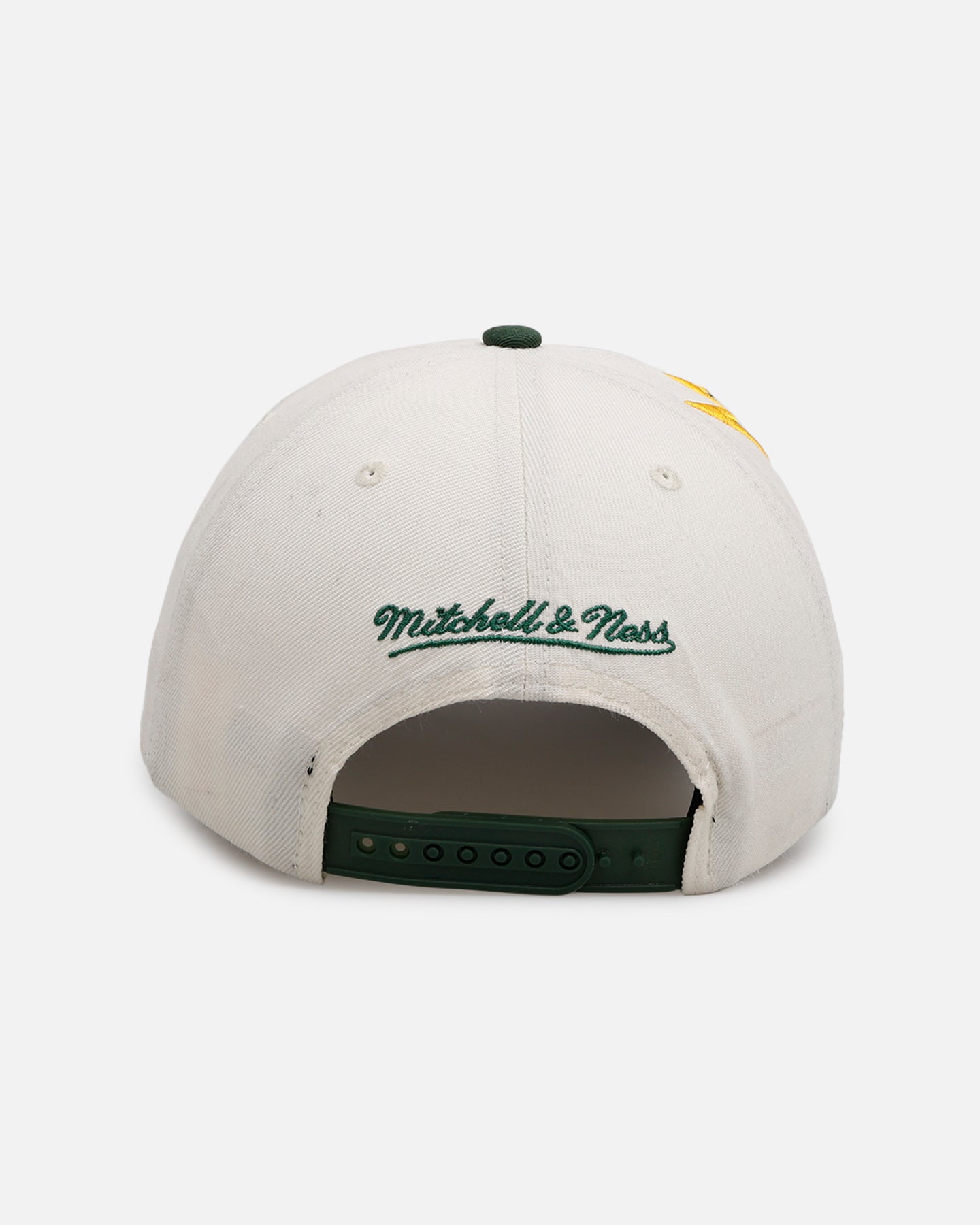 Mitchell & Ness Seattle SuperSonics 'Shark Tooth' Pro Pinch Snapback Cream/Green、mySite、zt4zffjzw
