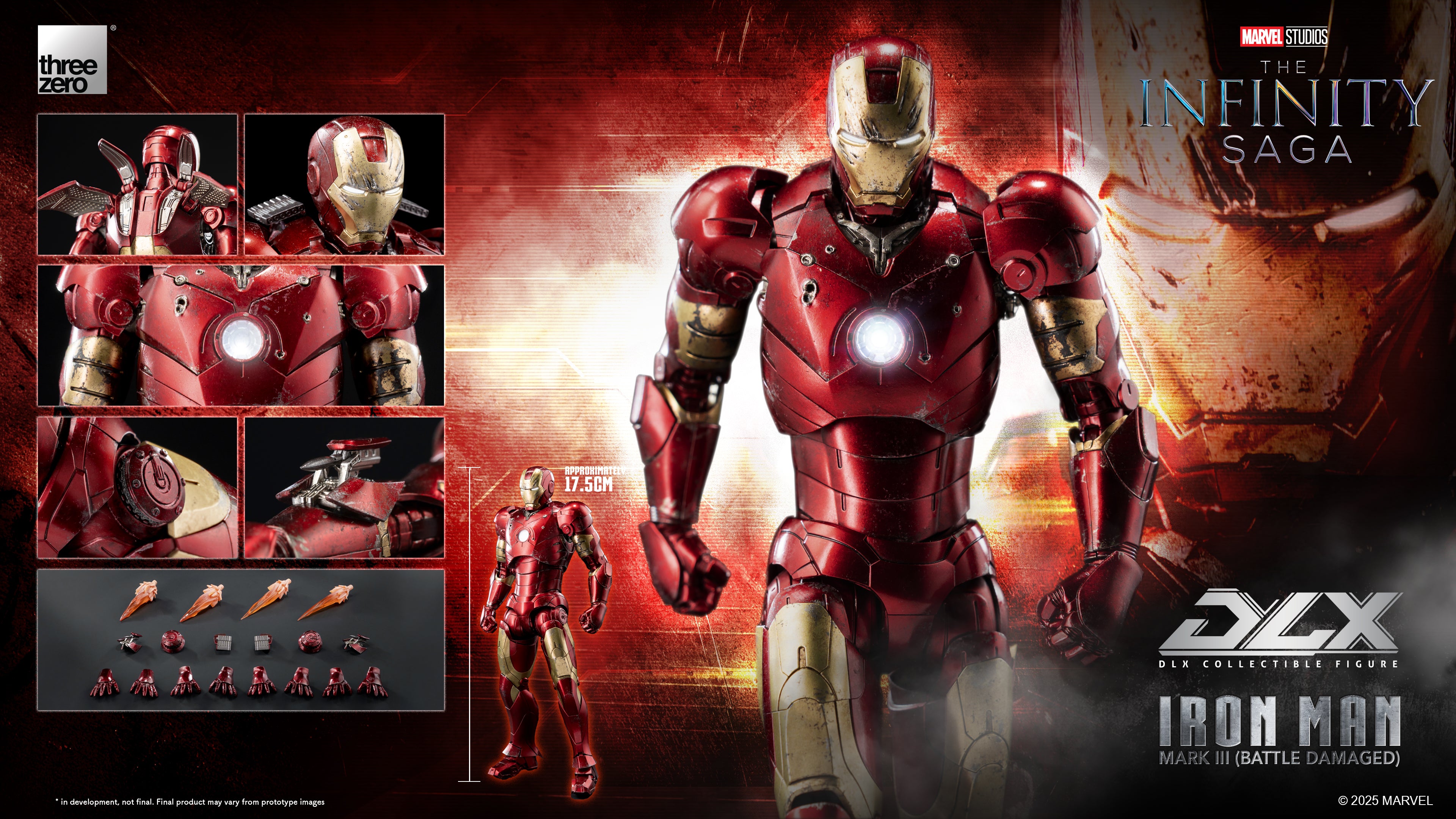 Threezero Marvel Studios: The Infinity Saga DLX Iron Man Mark 3 (Battle Damaged)、mySite、hgirdovlk