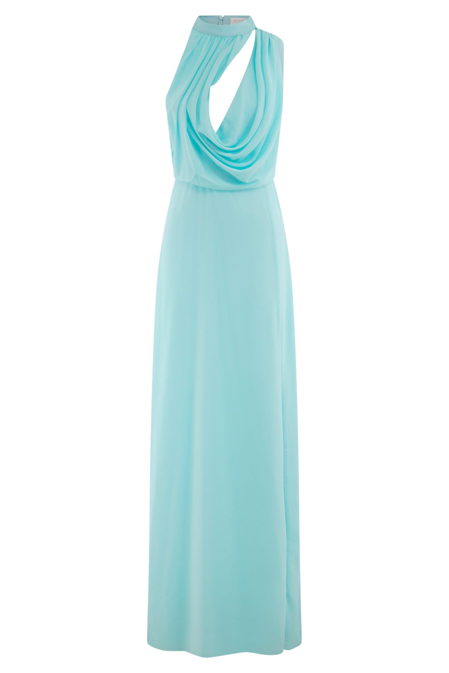 Galia Cowl Neck Maxi Dress - Lagoon、mySite、solidvoid
