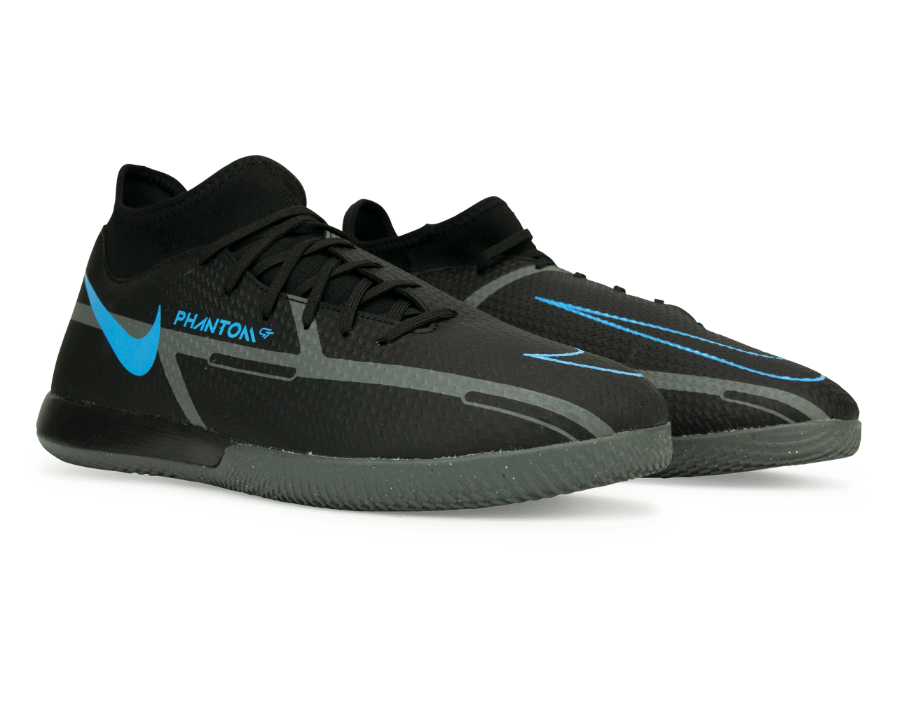 Nike Men's Phantom GT2 DF Academy IC Black/Iron Grey、mySite、noshort