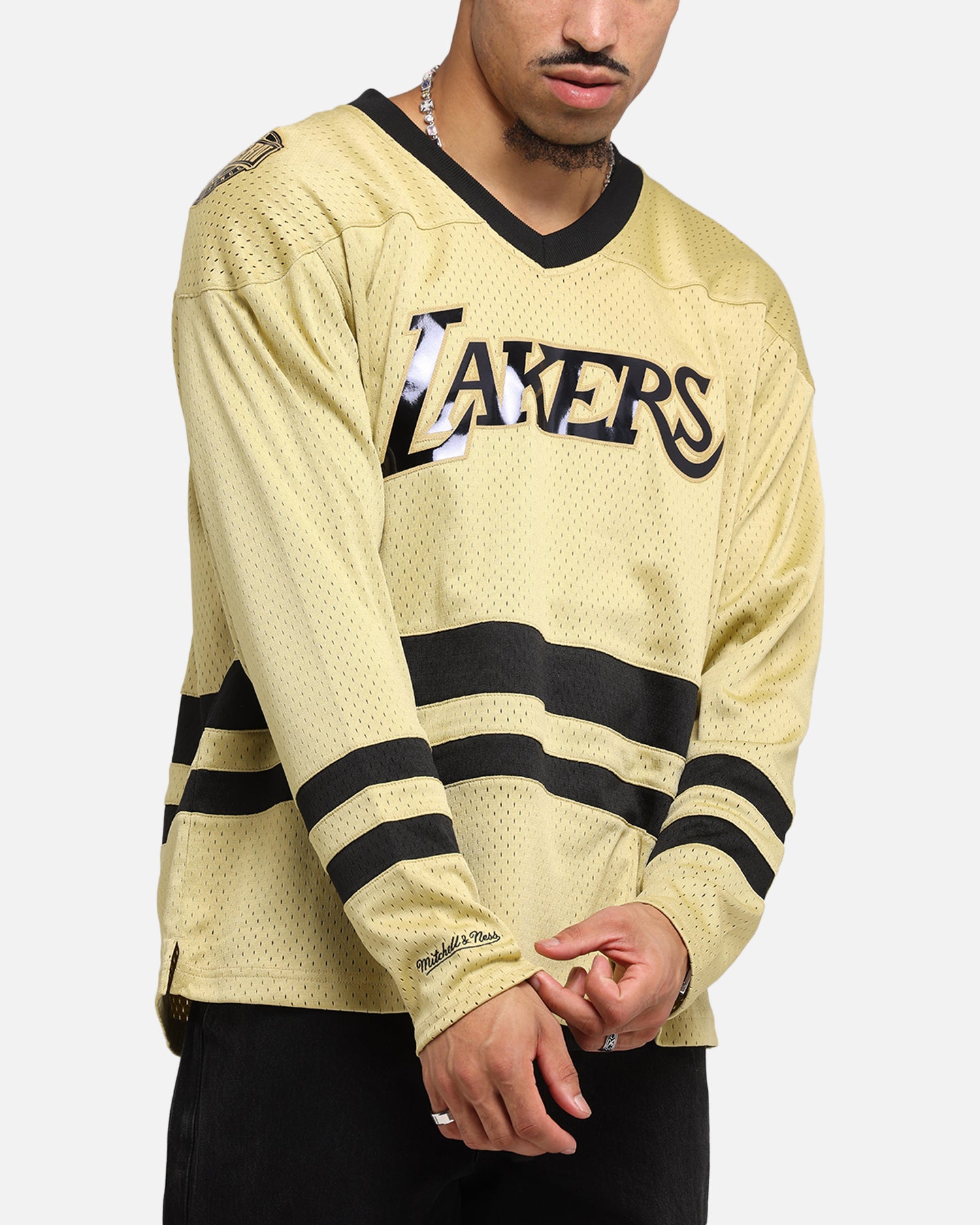 Mitchell & Ness Los Angeles Lakers Chrome Jersey Khaki、mySite、zt4zffjzw