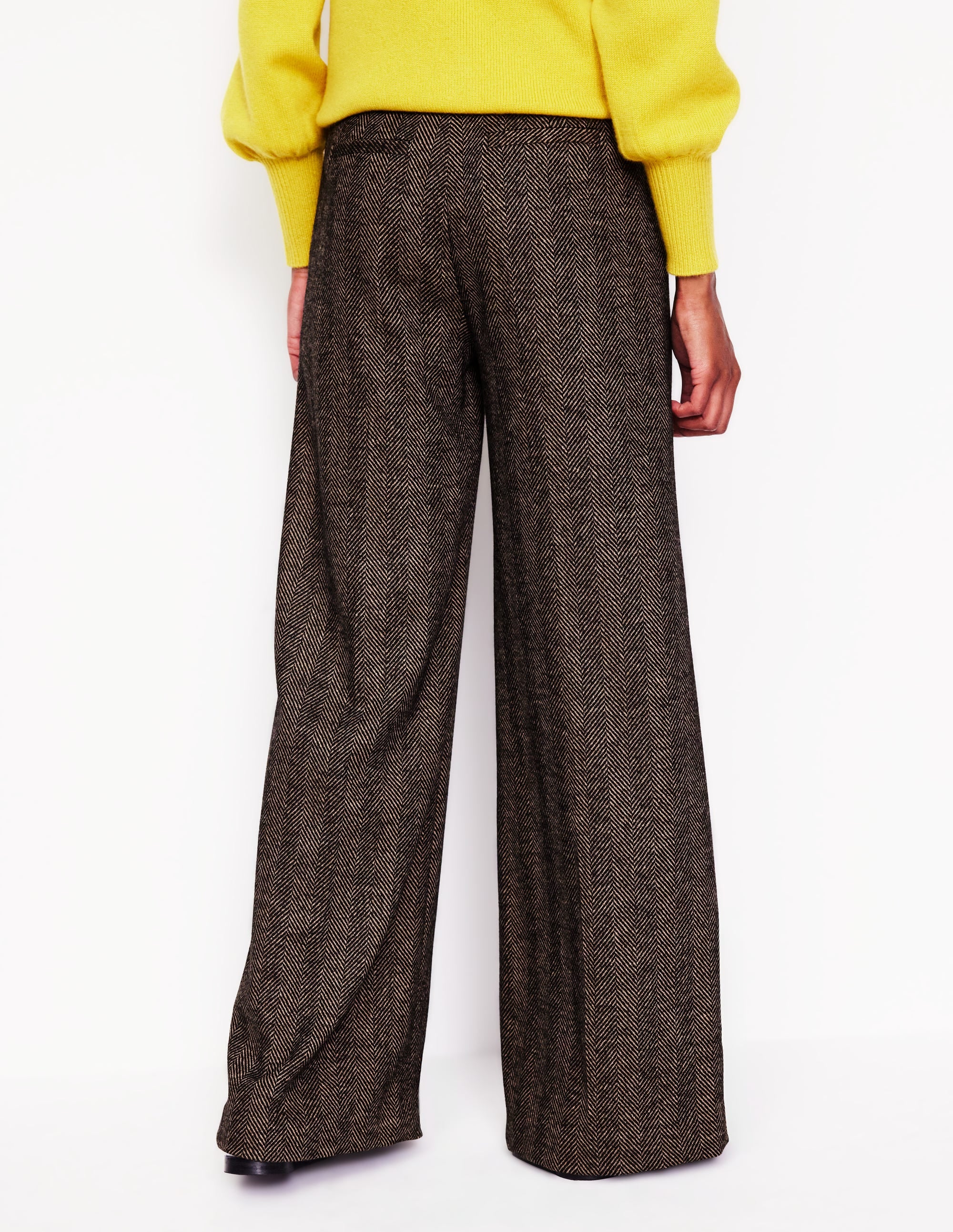  Chiswick Wool Blend Pants-Brown Herringbone、mySite、ashleygrahame