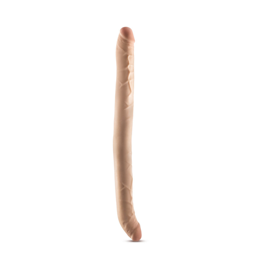 Dr. Skin Plus | 16.5 Inch Double Dong – Extra Long Double-Ended Dildo With A Realistic Posable Shaft - Beige、mySite、bottomscart