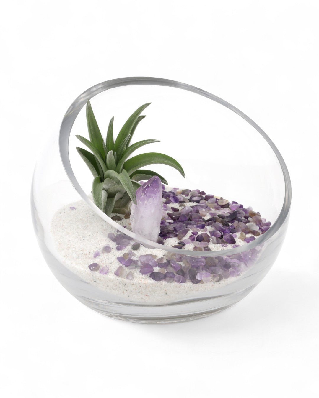 Amethyst Gemstone Healing Crystal Terrarium、mySite、topwebapps