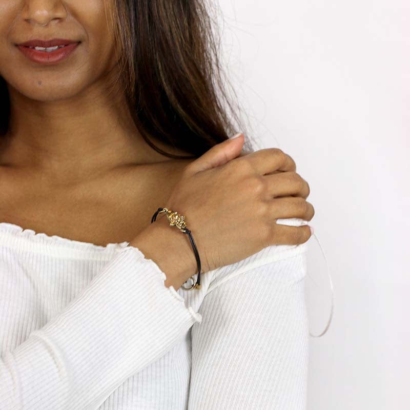 Multi Gold Hamsa Bracelet by Michal Golan、mySite、topwebapps