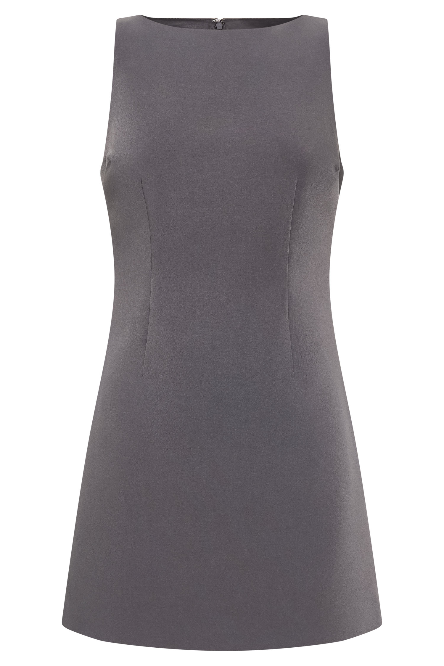Angela Suiting Mini Dress - Charcoal、mySite、solidvoid