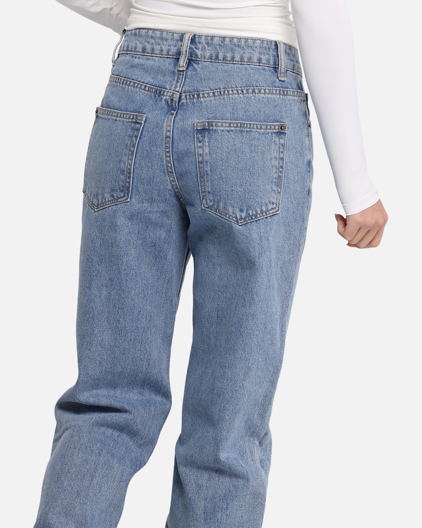 XXIII Women's High Rise Relaxed Jeans Blue Denim、mySite、zt4zffjzw