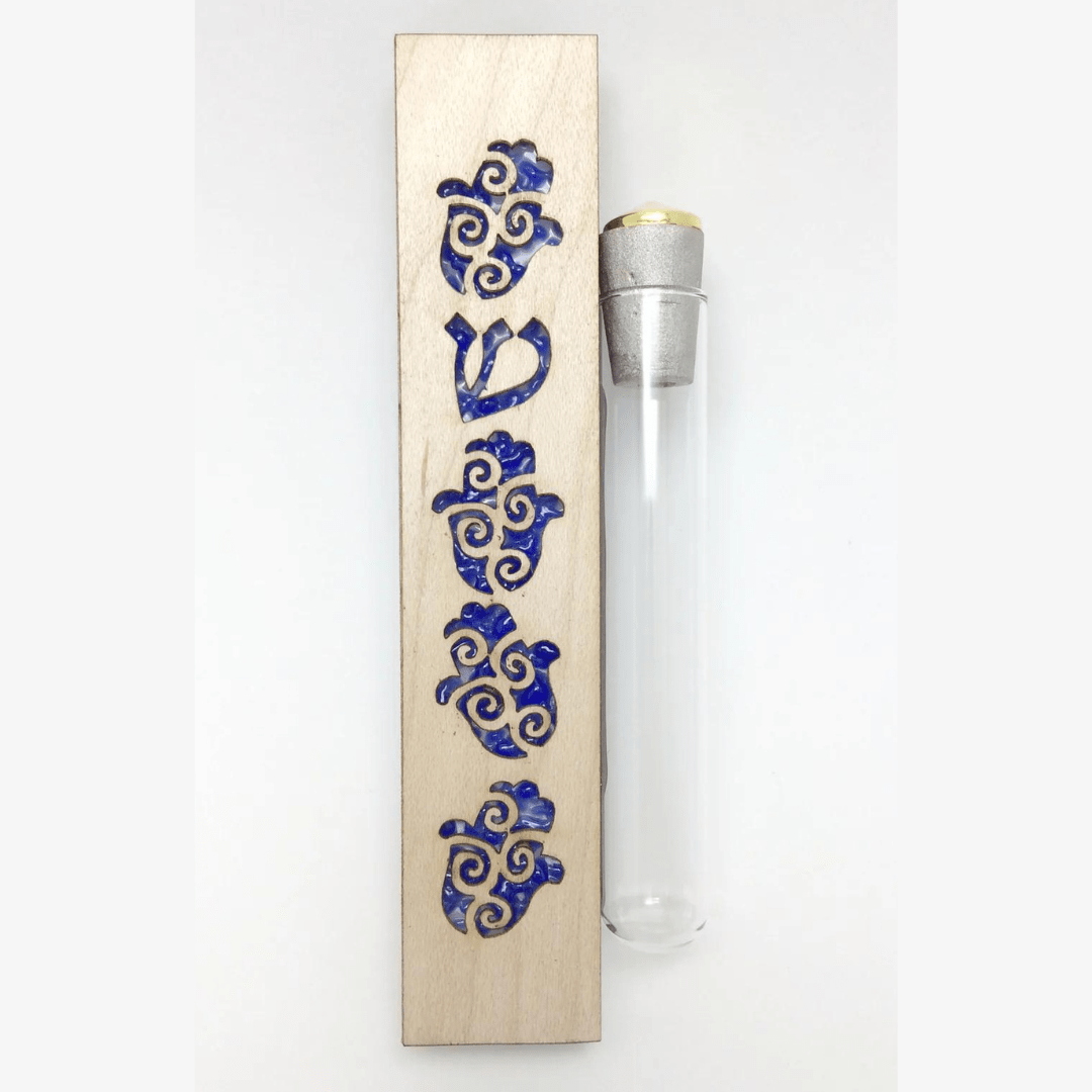 Hamsa Wedding Mezuzah - Blue、mySite、topwebapps