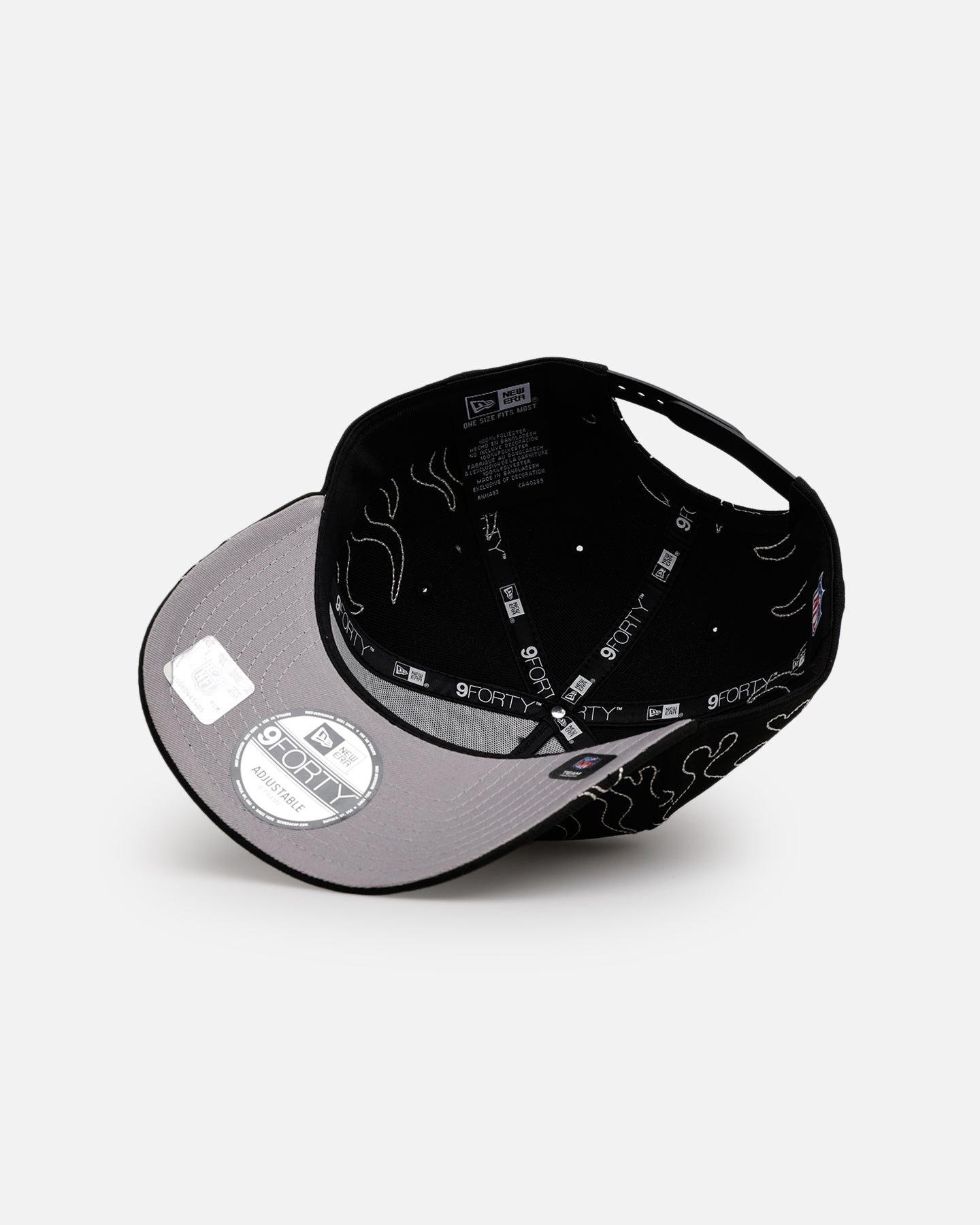 New Era Las Vegas Raiders 'Outline Flames' 9FORTY A-Frame Snapback Black、mySite、zt4zffjzw