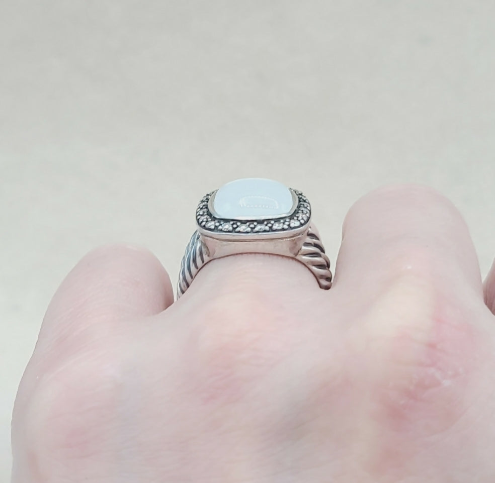 David Yurman Albion Moonlight Ice Moonstone Ring 鈥?Diamond、mySite、hinf8tx79