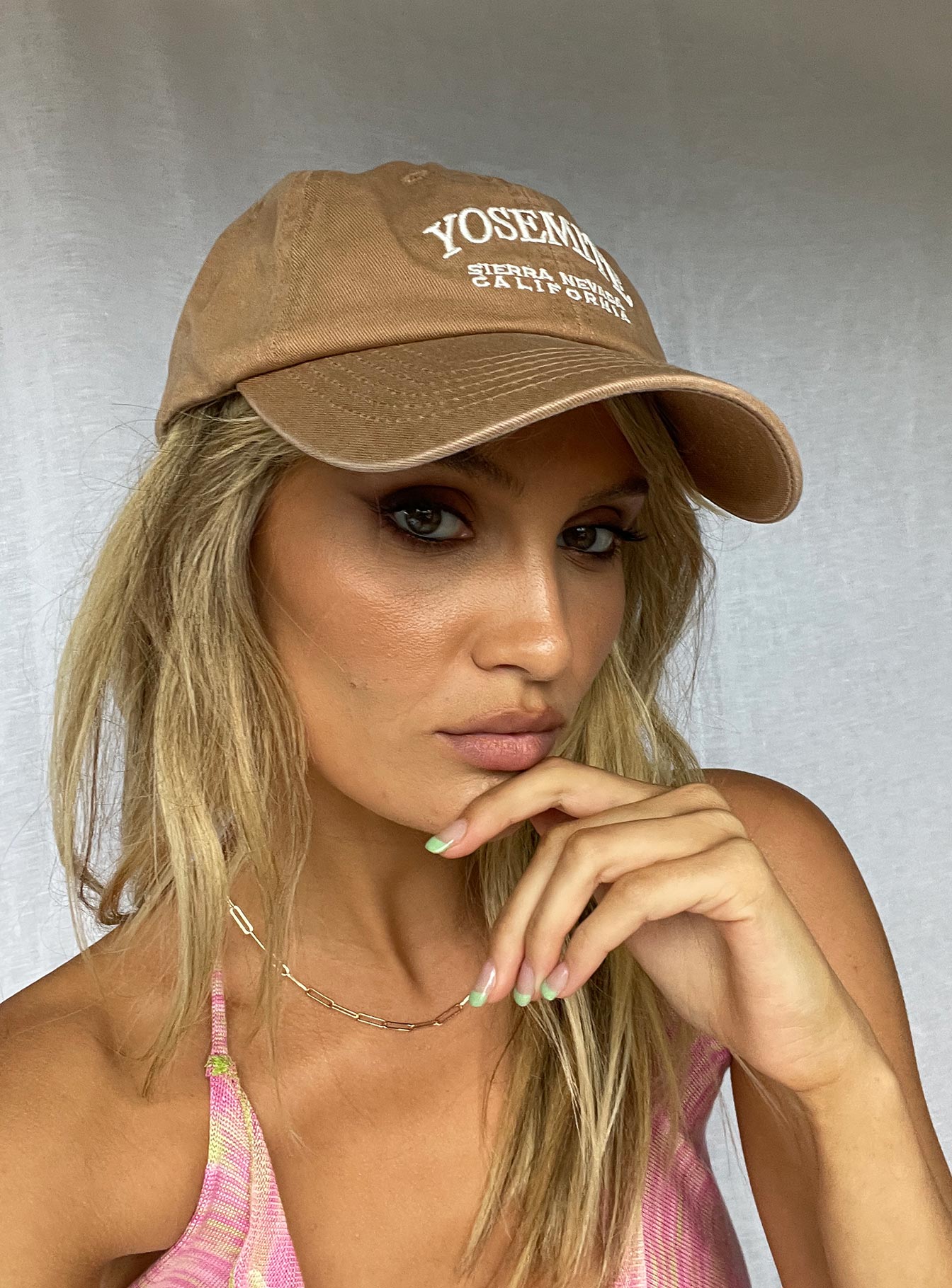 Yosemite Cotton Cap Almond、mySite、solidvoid