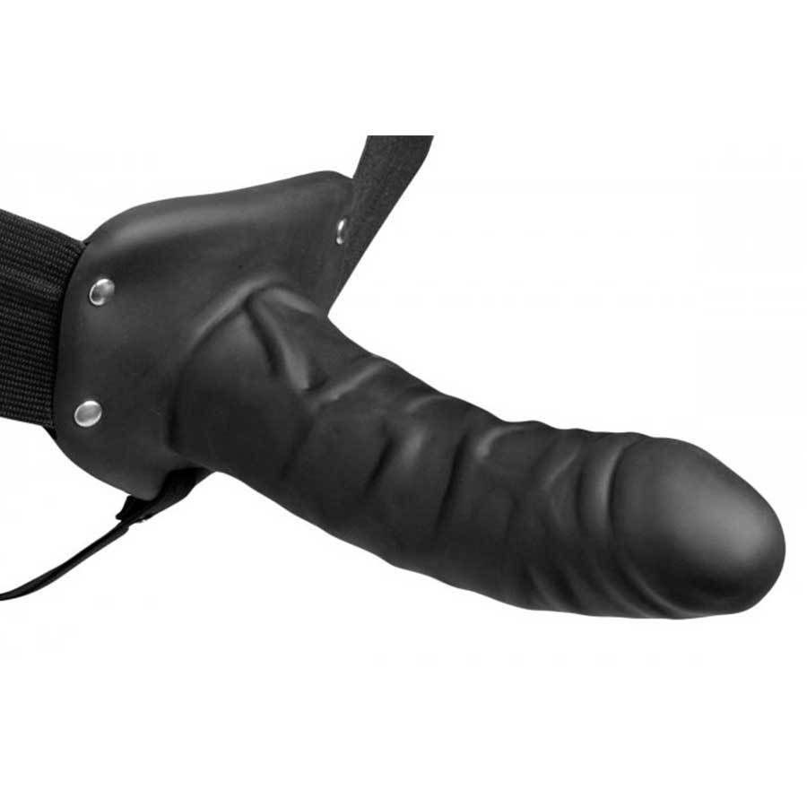 Black Penis Extension Sleeve 6 Inch Erection Assist Hollow Strap On、mySite、bottomscart