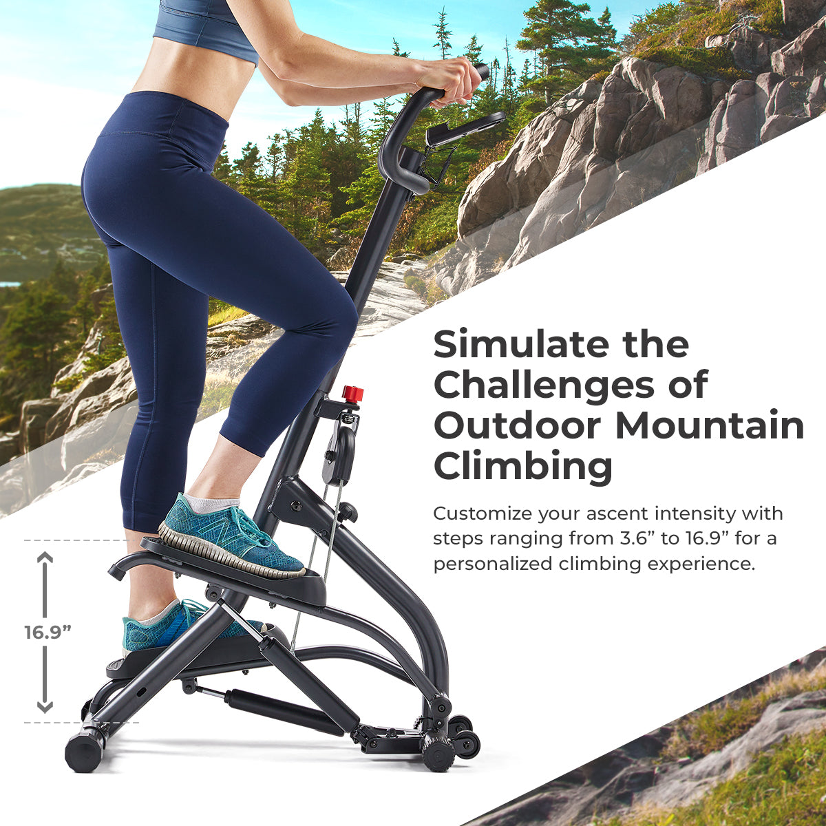  Smart Extra Long Range Climber Stepper with Handlebar、mySite、ghnorth