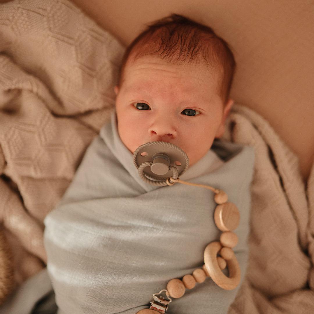  FRIGG Rope Silicone Pacifier - 2 Pack - Cream - Croissant、mySite、merchandisen