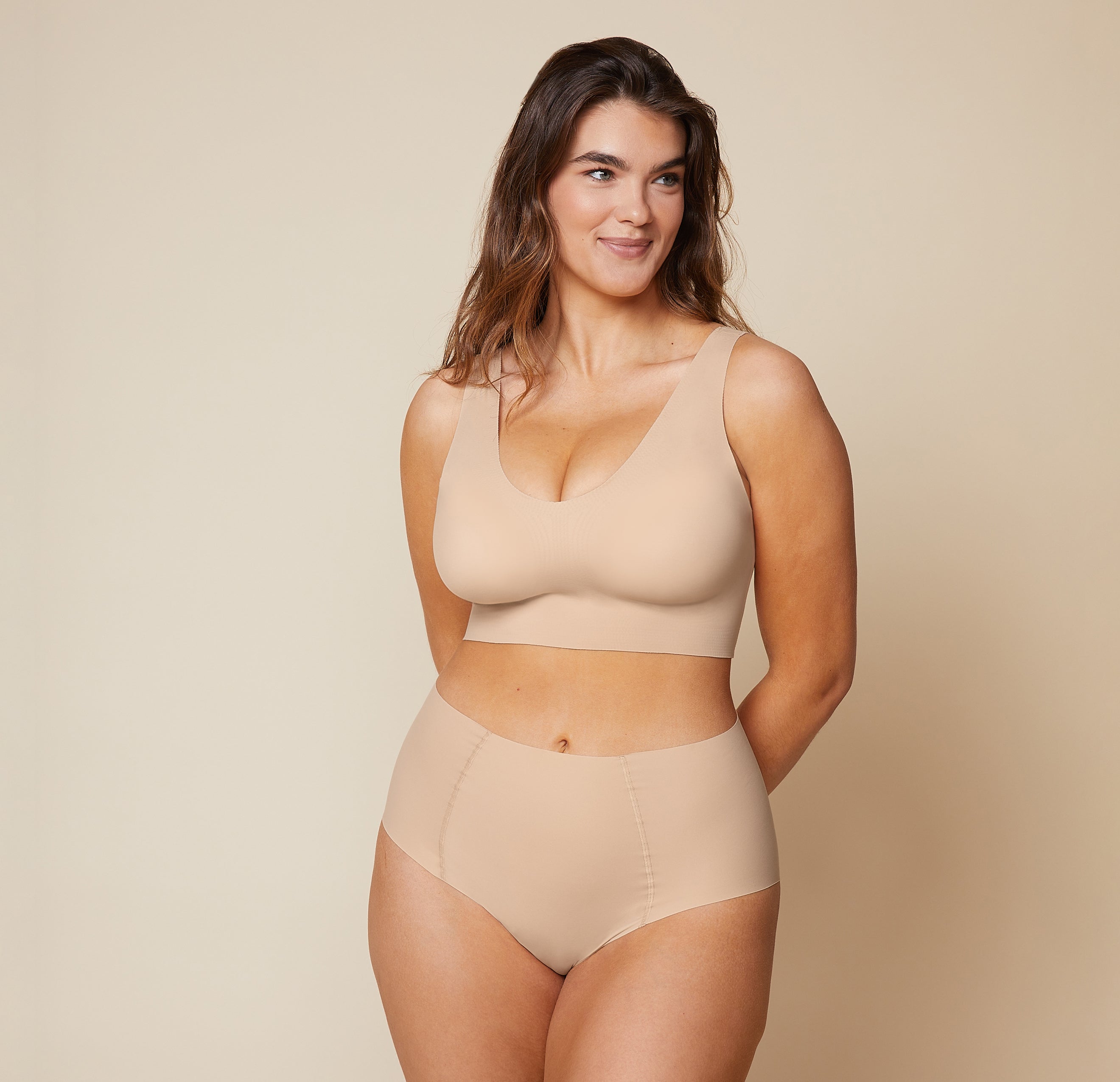 Bliss Sleek Lined Bralette - Beige、mySite、bengalsvssteelers