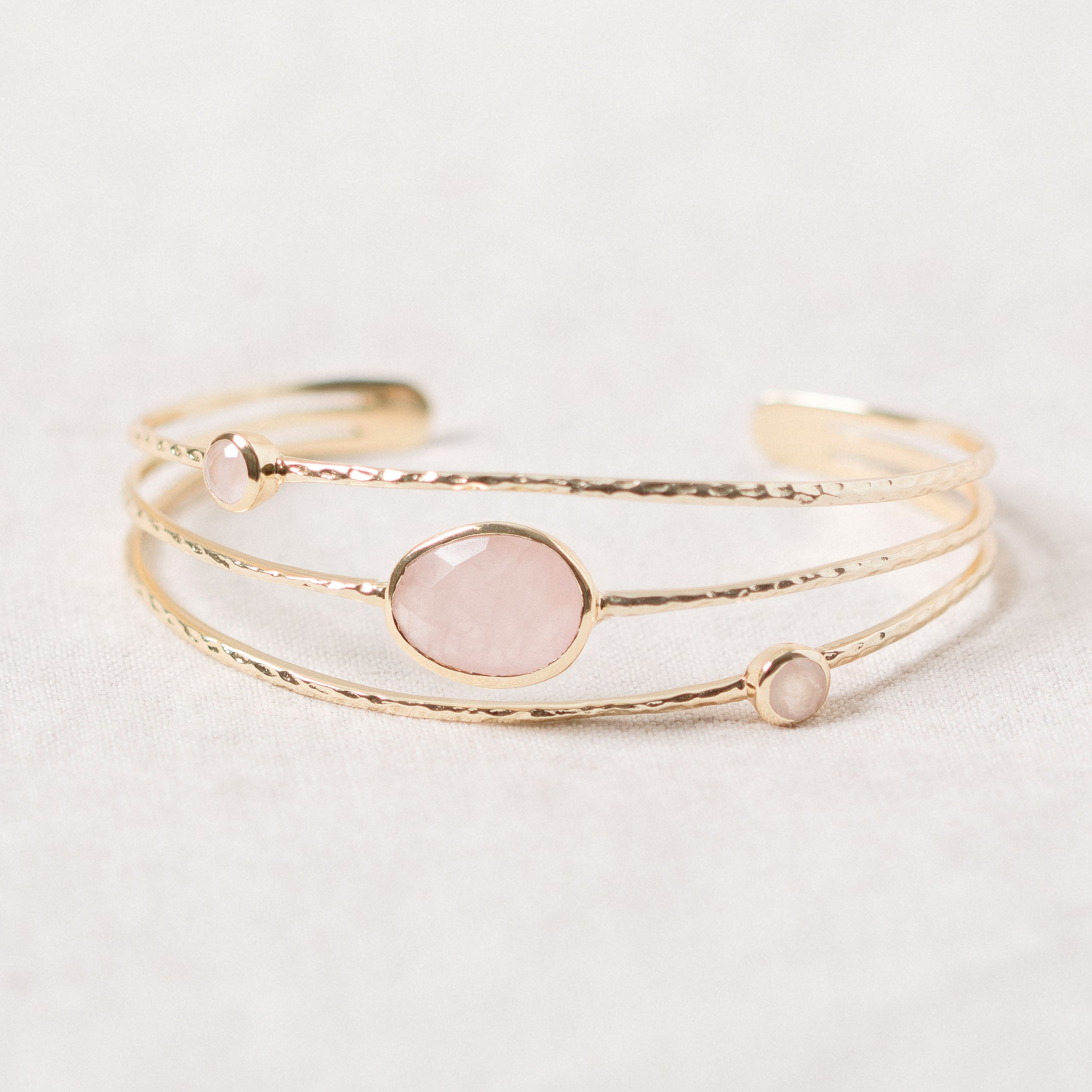 Rose Quartz Gold Bracelet、mySite、hinf8tx79