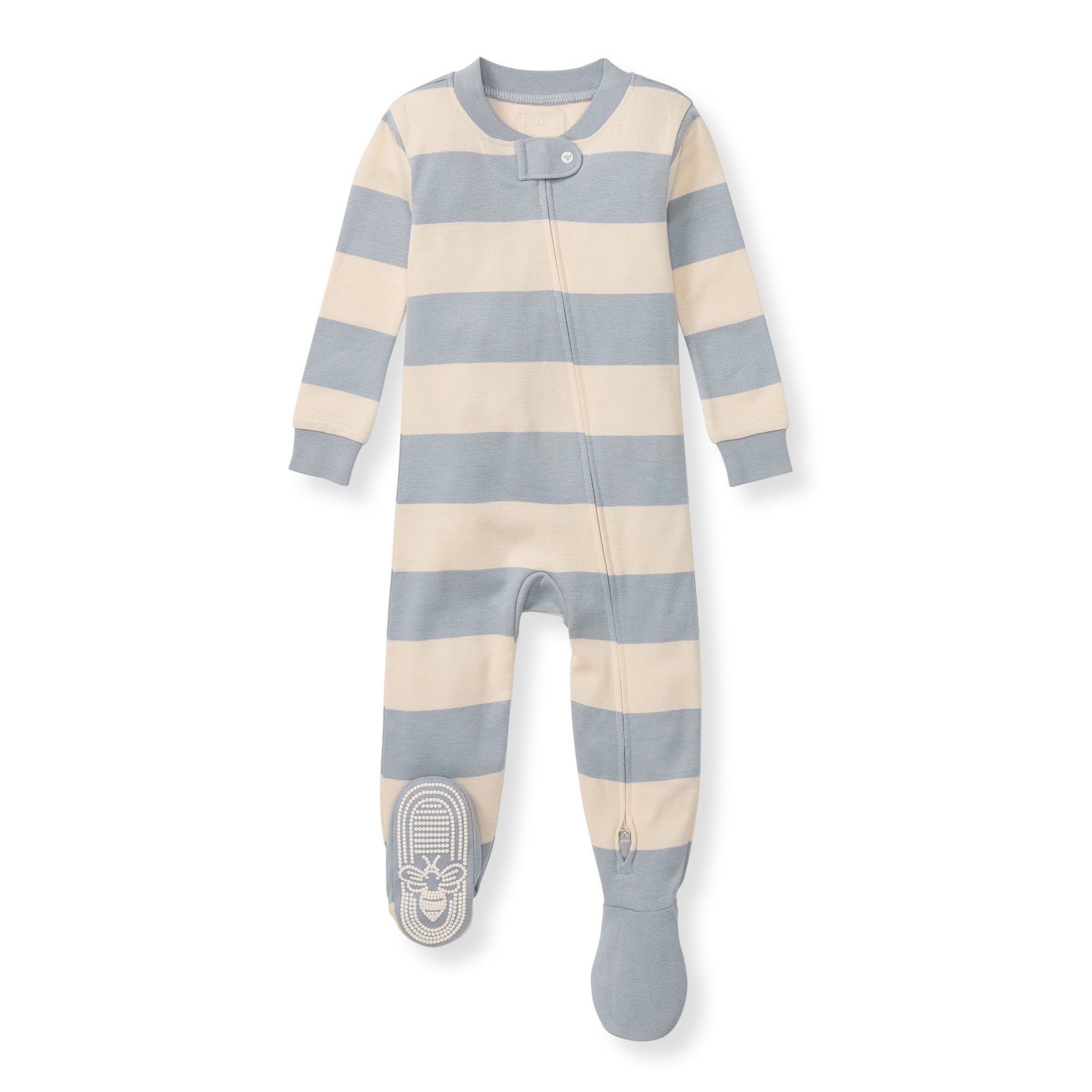  Rugby Stripe Organic Cotton Sleeper - Quarry、mySite、layawaytickets