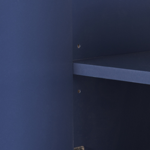 TREXM Modern Sideboard Elegant Buffet Cabinet with Large Storage Space for Dining Room, Entryway (Navy)、、casual