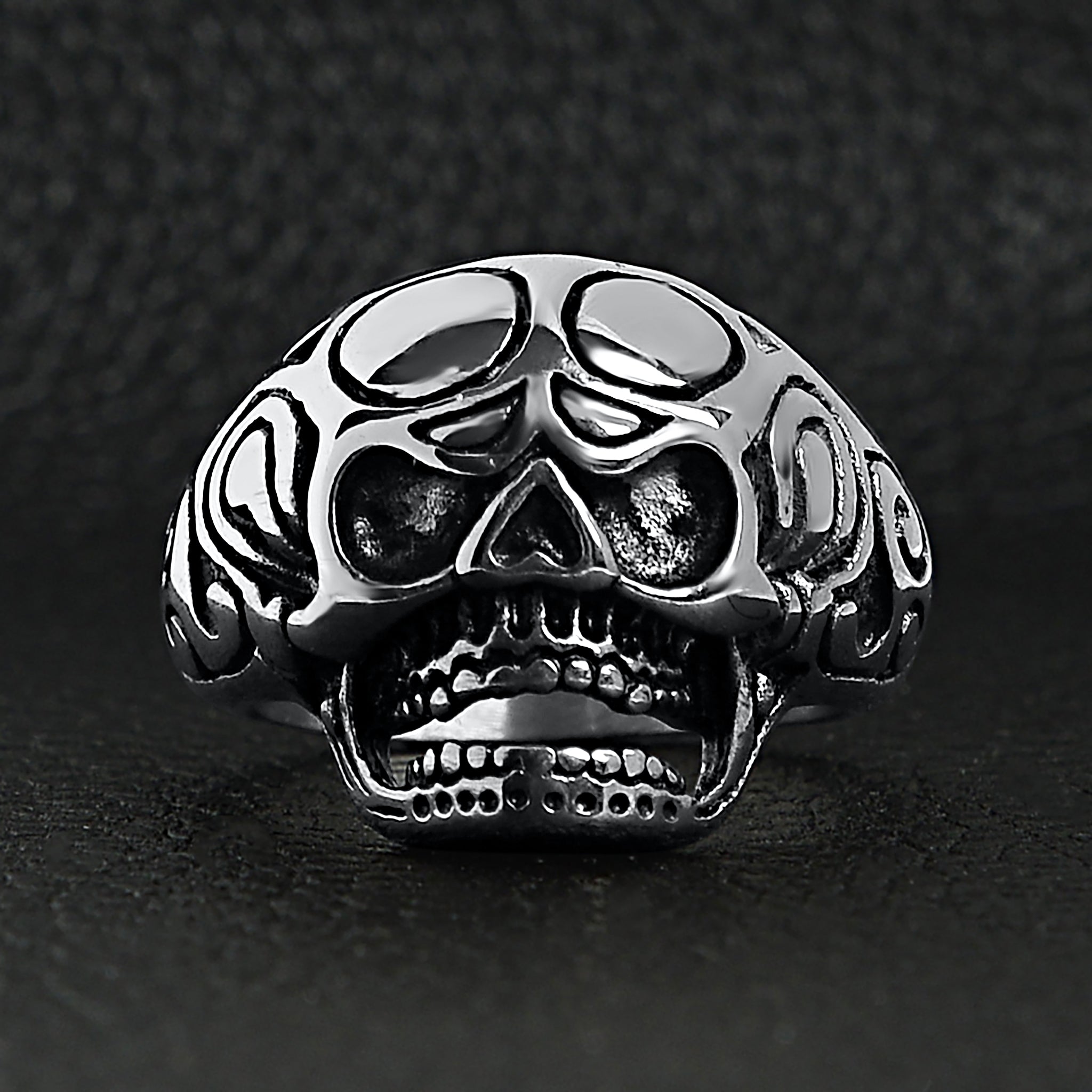 Polished Skull Stainless Steel Ring / SCR2019、mySite、dreamappss