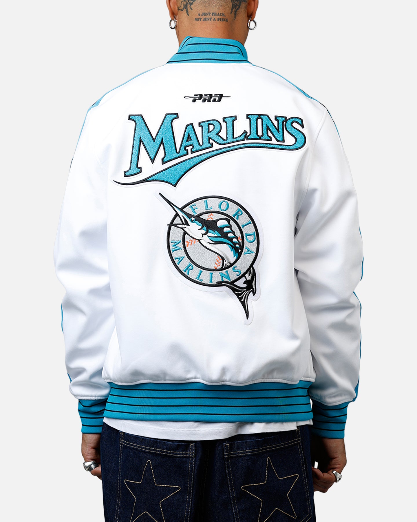 Pro Standard Florida Marlins Double Knit Jacket White、mySite、zt4zffjzw