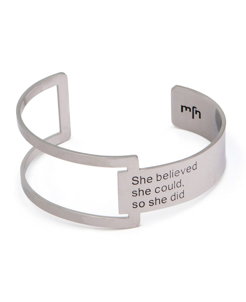 She Believed She Could So She Did, Geometric Cuff Bracelet、mySite、topwebapps