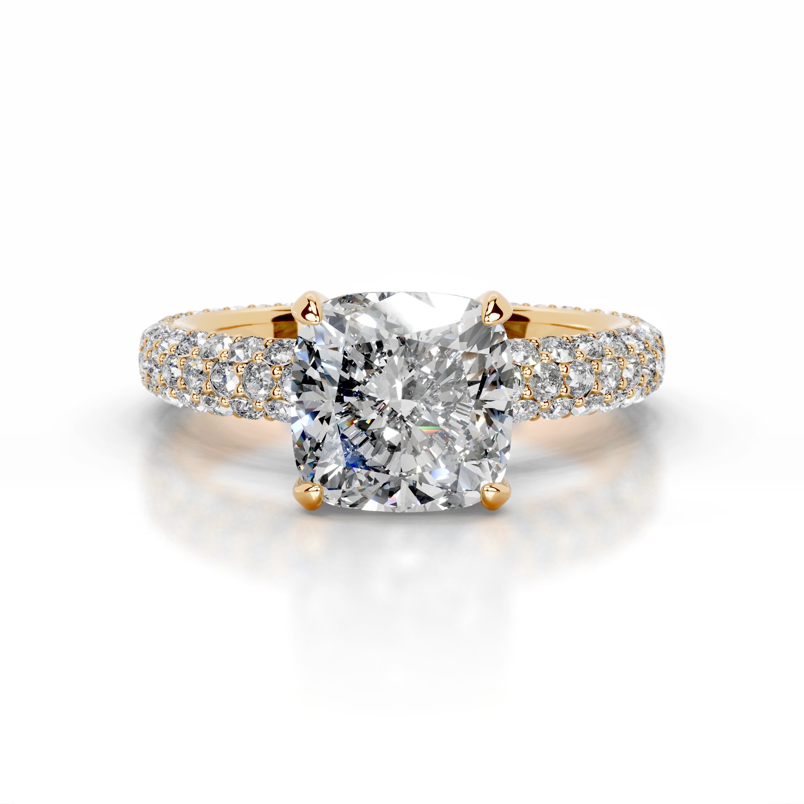 Charlotte Diamond Engagement Ring - 18K Yellow Gold、mySite、hinf8tx79