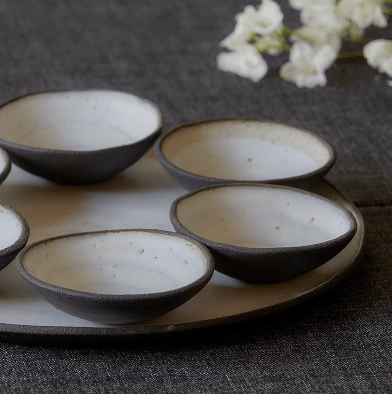 Modern Black and White Seder Plate by Ceramics by Michal、mySite、topwebapps