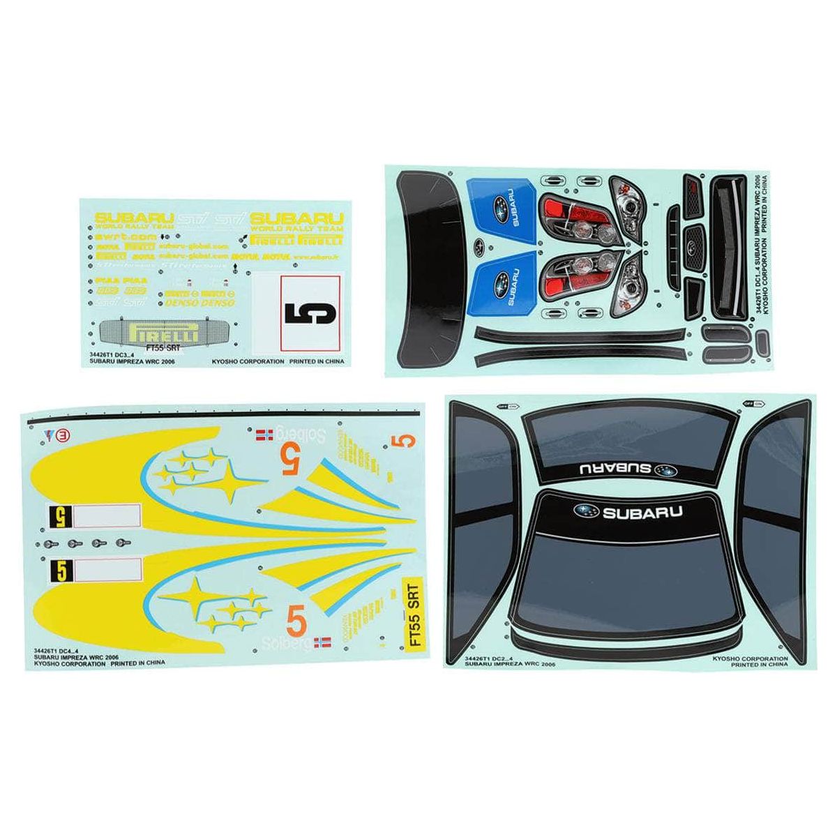  KYOFAB609, Kyosho Subaru Impreza WRC 2006 Body Set (Clear)、mySite、merchandisen