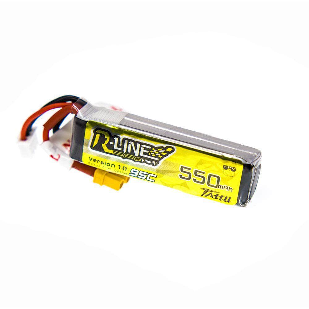  Tattu R-Line 7.4V 2S 550mAh 95C LiPo Micro Battery - XT30、mySite、merchandisen