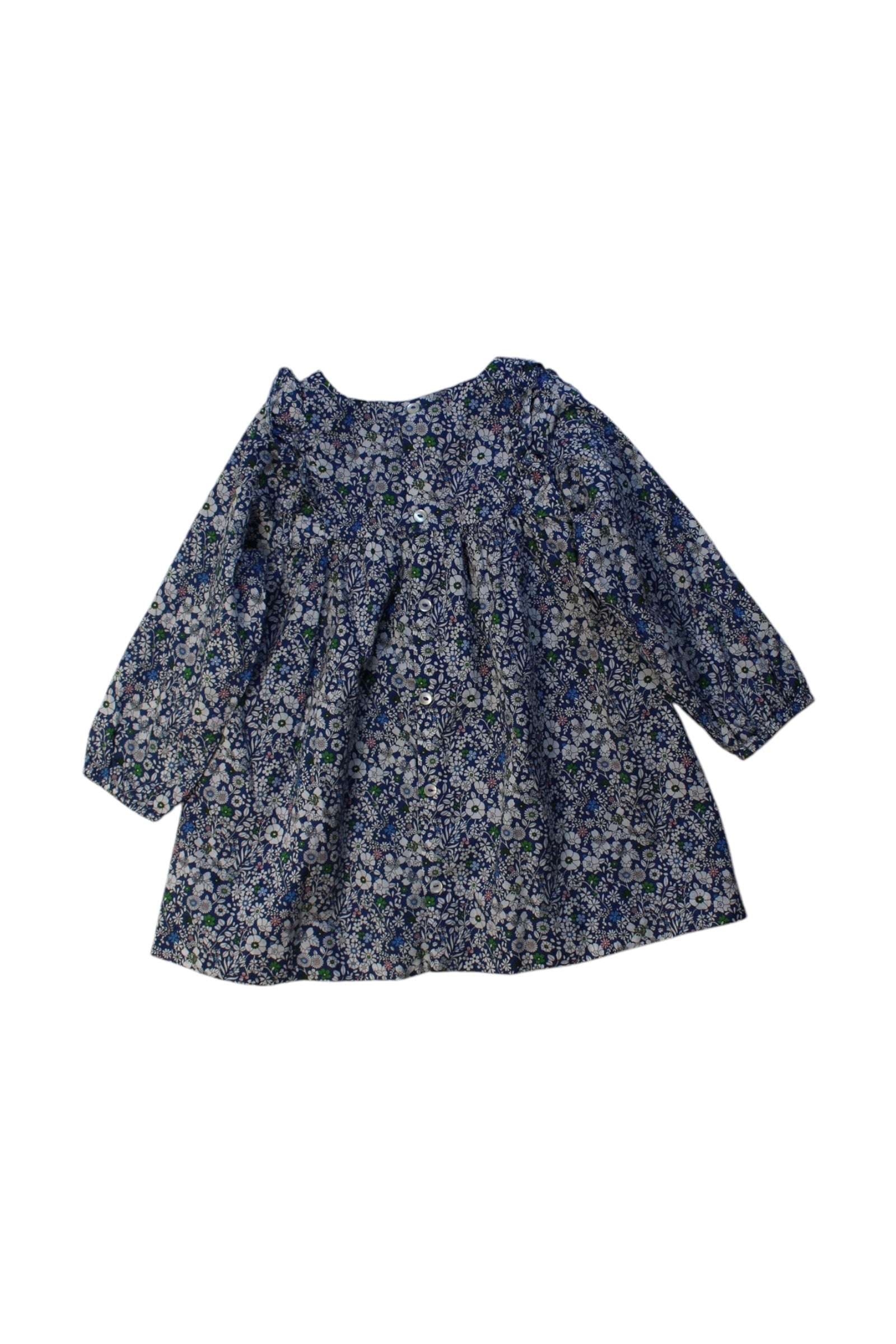 Jacadi Floral Long Sleeve Dress 12-18M、mySite、g9winljtr