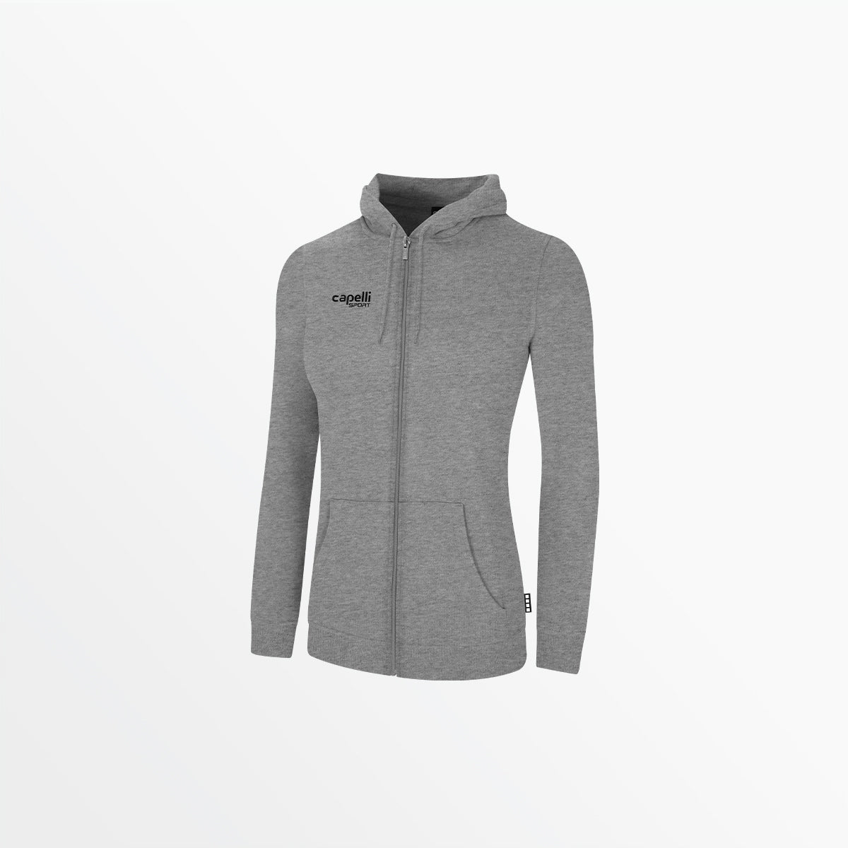 WOMEN'S BASIC FLEECE ZIP UP HOODIE