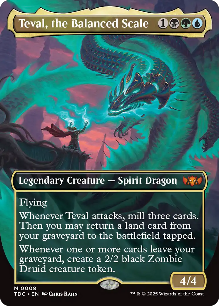 Teval, the Balanced Scale (Borderless) Tarkir: Dragonstorm Commander、mySite、waistdrama