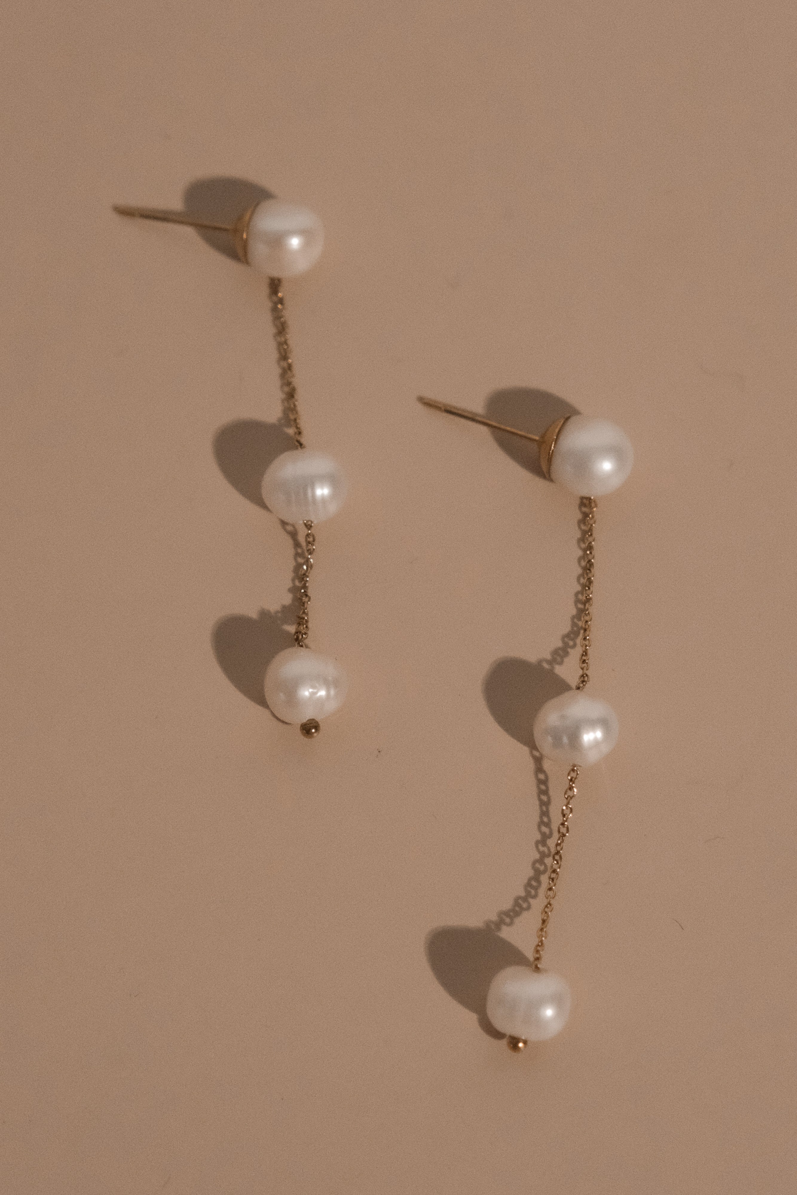 Bodhi Freshwater Pearl Drop Earrings - Pearl、mySite、solidvoid