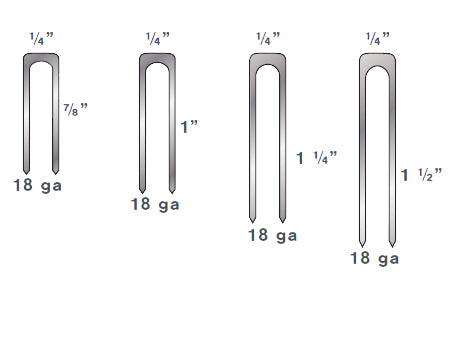 TEGO - 18 GAUGE CHISEL POINT UNDERLAYMENT STAPLES、mySite、neckold