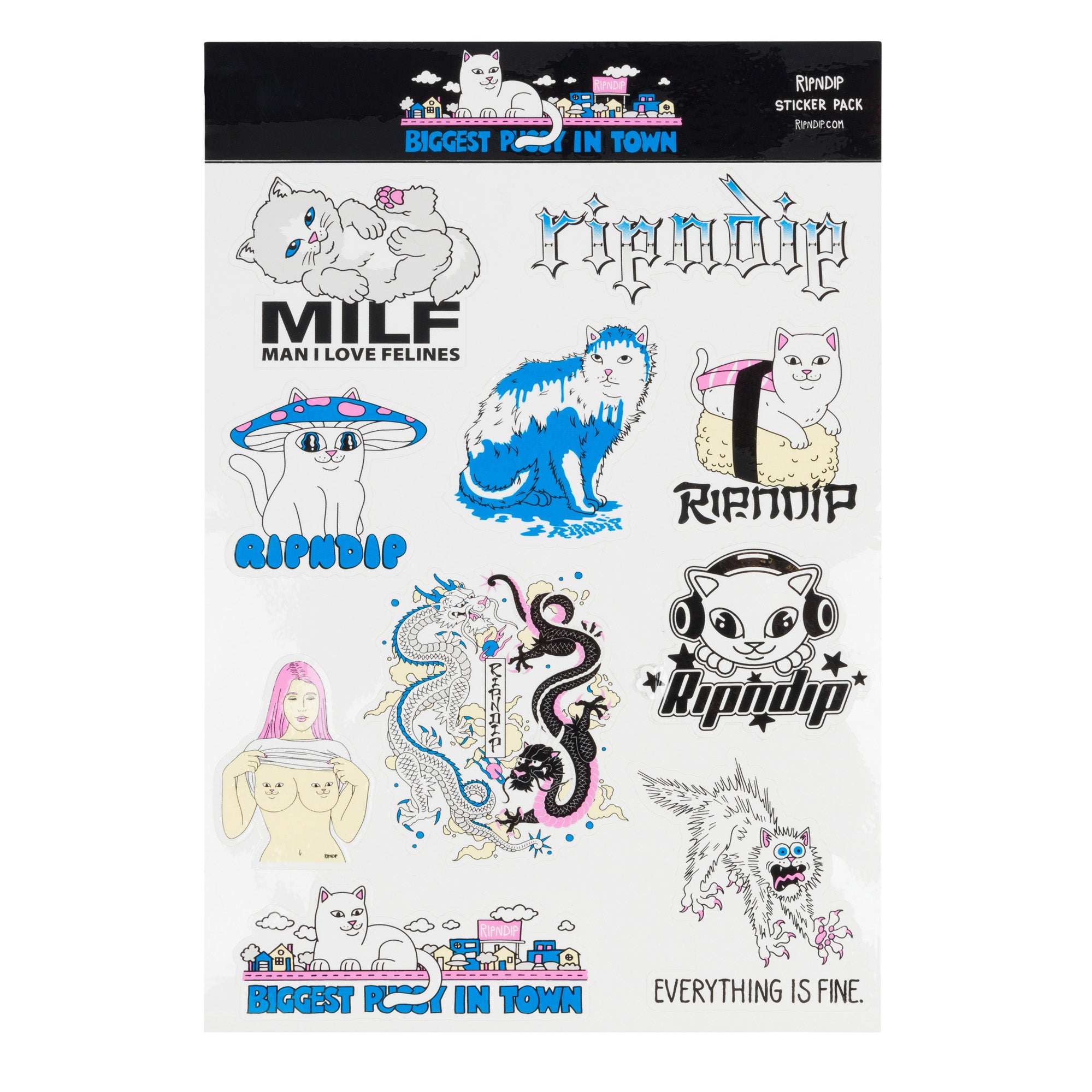  My Neighborhood Sticker Sheet (Multi)、mySite、merchandisen