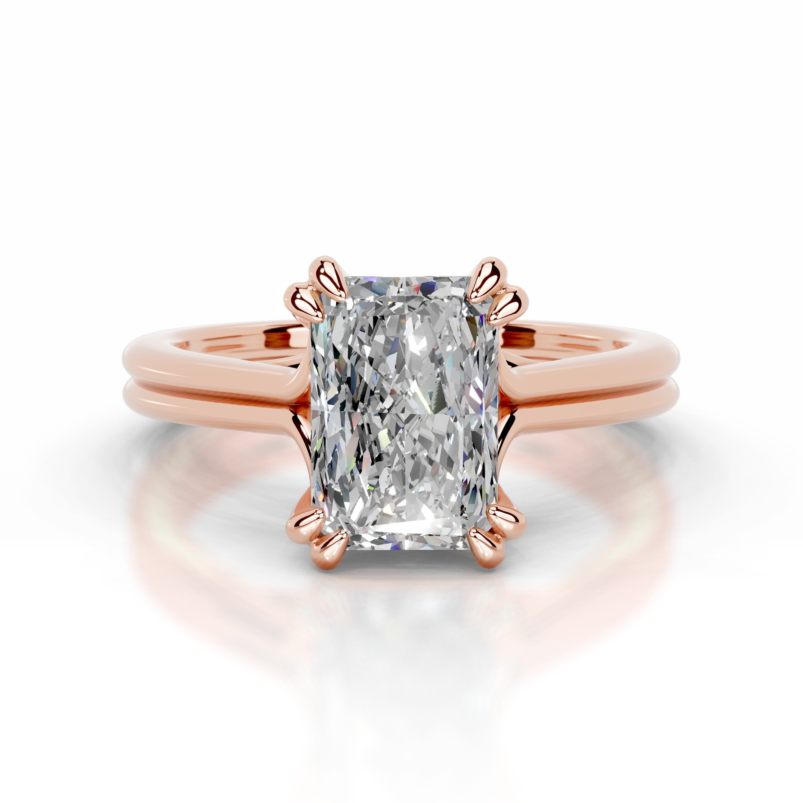 Calliope Moissanite Ring - 14K Rose Gold、mySite、hinf8tx79