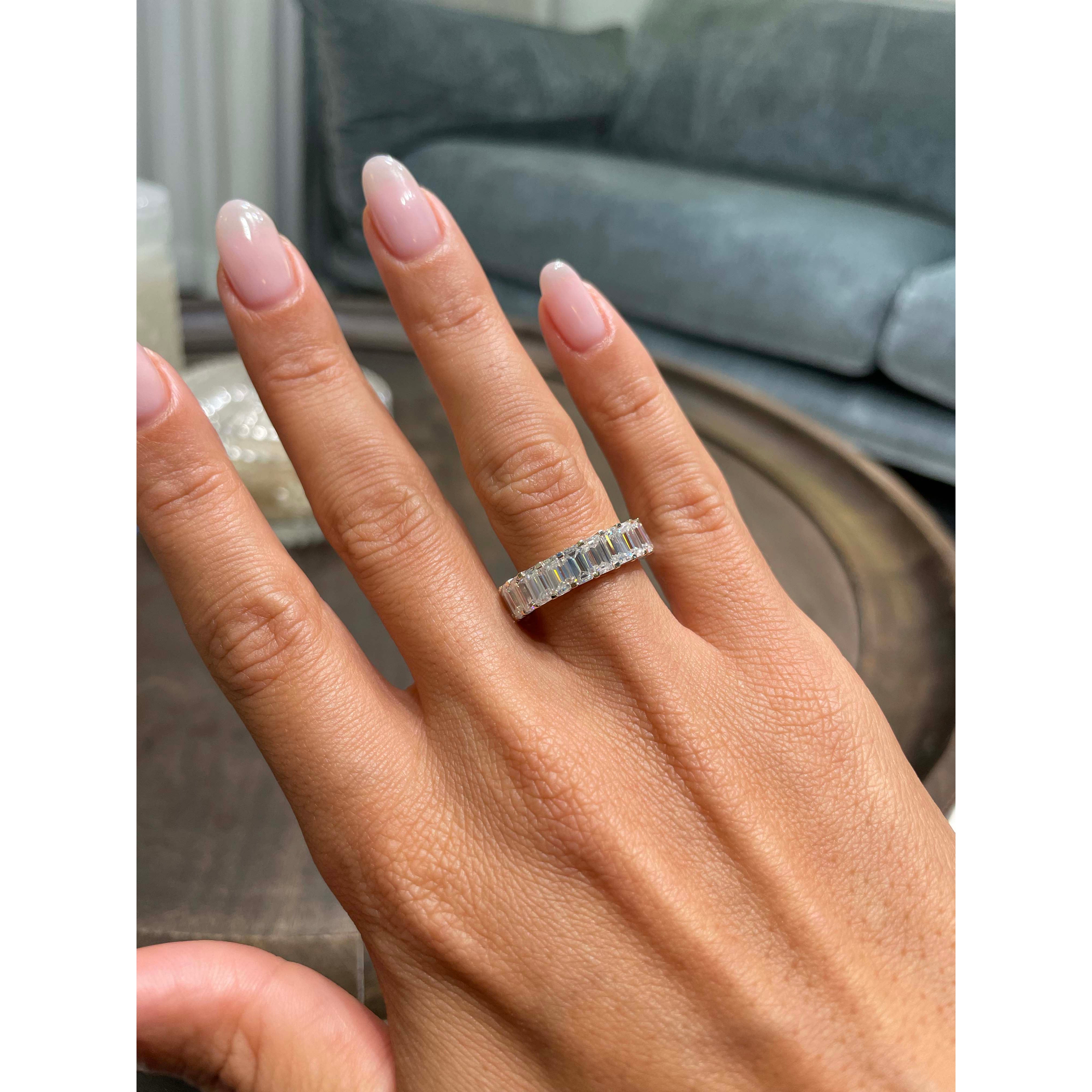 Gina Lab Grown Eternity Wedding Ring -18K White Gold、mySite、hinf8tx79