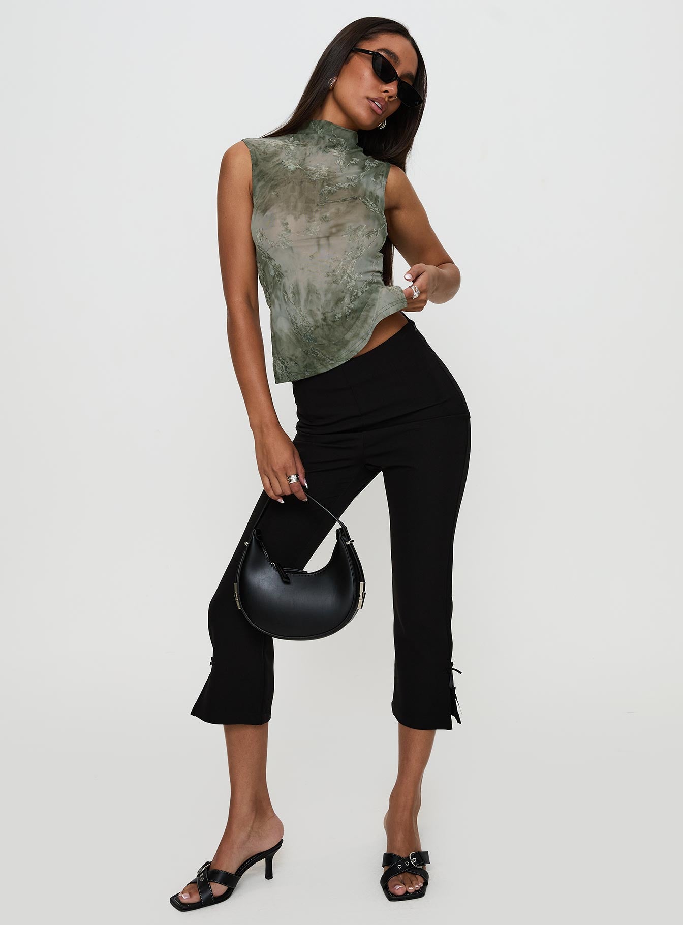 Nights All Alone High Neck Top Multi、mySite、solidvoid