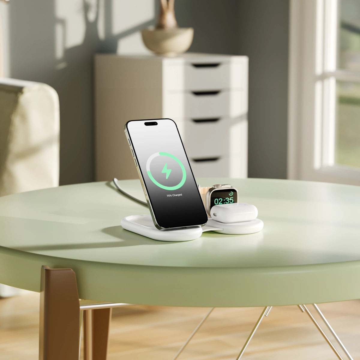 PackAway 3-in-1 Qi2 Fast Wireless Charger、mySite、fannypackpong
